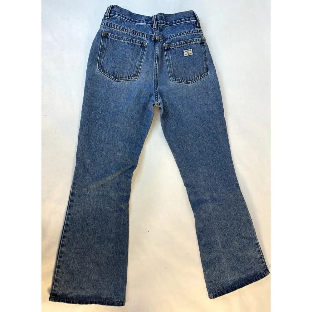 Vintage Embroidered Gasoline Jeans Floral 100% Cotton - Girls Size 14